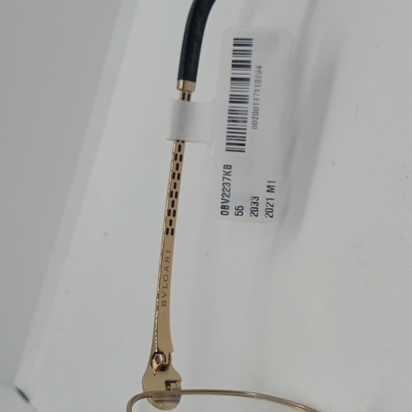 NWT BVLGARI GOLD PLATED EYEGLASS FRAMES BV2237KB SNAKE SIDE - Picture 7 of 12
